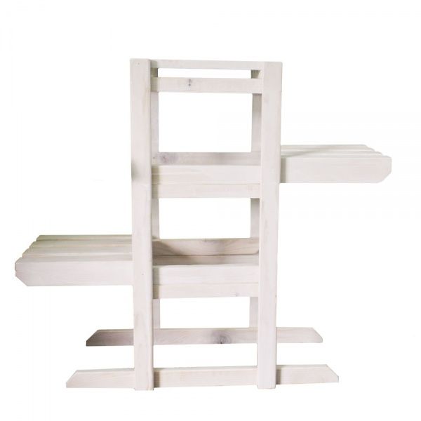 Подставка для растений Водопад 27х78x70 см белый 