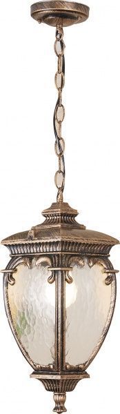 Світильник підвісний Strotskis Andromeda GLYF-8024H E27 60 Вт IP54 чорний/золото 