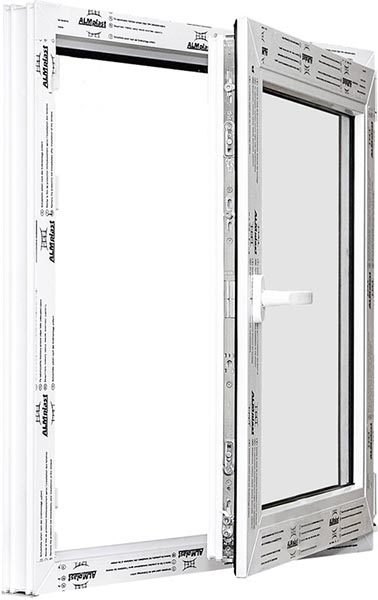 Окно поворотно-откидное ALMplast 60 600x600 мм правое
