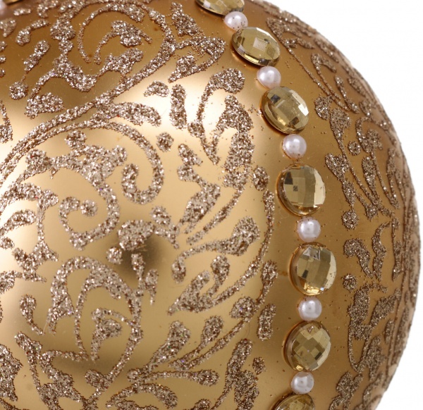 Шар новогодний Элит d 100 мм в ассортименте