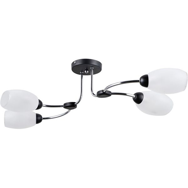 Люстра потолочная Victoria Lighting 4x40 Вт E14 хром/черный Fay/PL4 