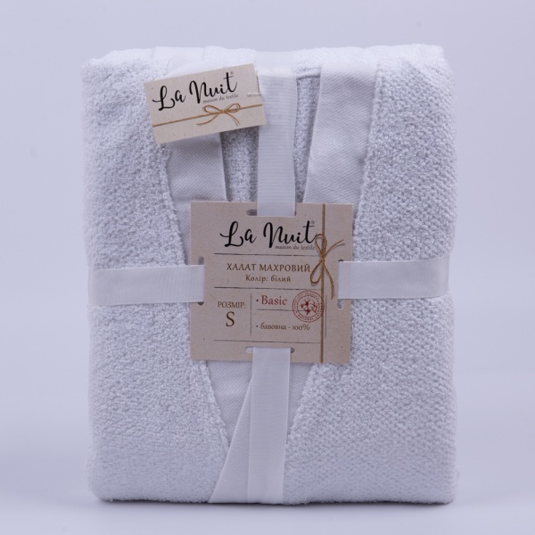 Халат махровый La Nuit Rice White р. XXXL белый 