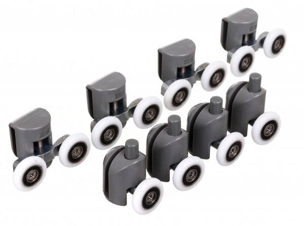 Комплект роликов к гидромассажному боксу SV 34 мм (вехние двойные/нижние одинарные)