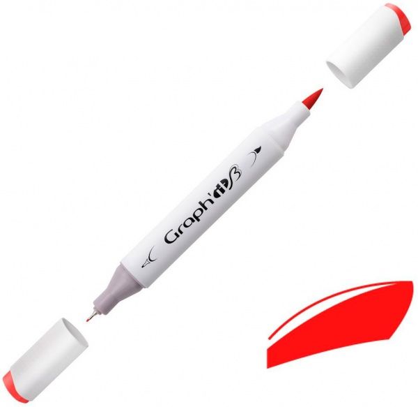 Маркер двосторонній Graph'it GI85220 томатний 