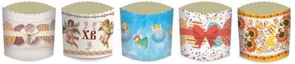 Набір форм для паски 5 шт. d 70 мм