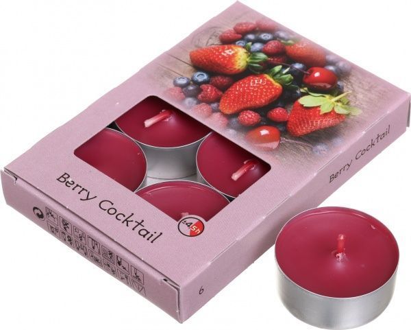 Свечи Ягодный Коктейль 6 шт.