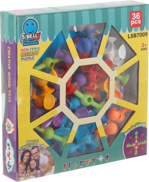 Конструктор-мозаїка Hang Wing на присосках 19x3.5x19 см HWA1206162