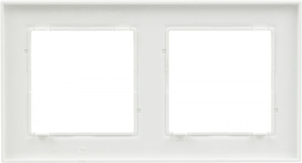 Рамка двомісна Simon SIMON10 універсальна білий CR2/11