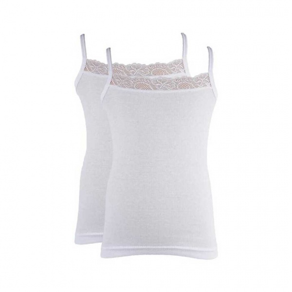 Майка детская для девочки KATAMINO K128070 2 шт. р.134-146 белый 