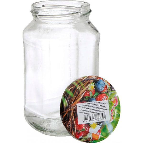 Банка з кришкою Твіст Офф 430 мл