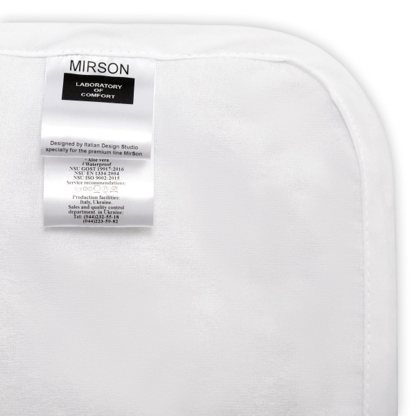 Наматрацник MirSon Terry Waterproof Aloe Vera 219 водонепроникний з резинкою по периметру 26х160x200 см 2200000327529 