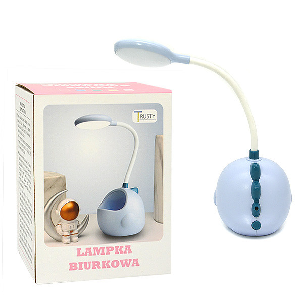 Настольная лампа декоративная Trusty LED Dragon 1x0,5 Вт синий CS275