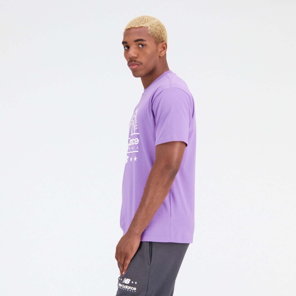 Футболка New Balance HOOPS GRAPHIC MT31586TWI р.XL фіолетовий