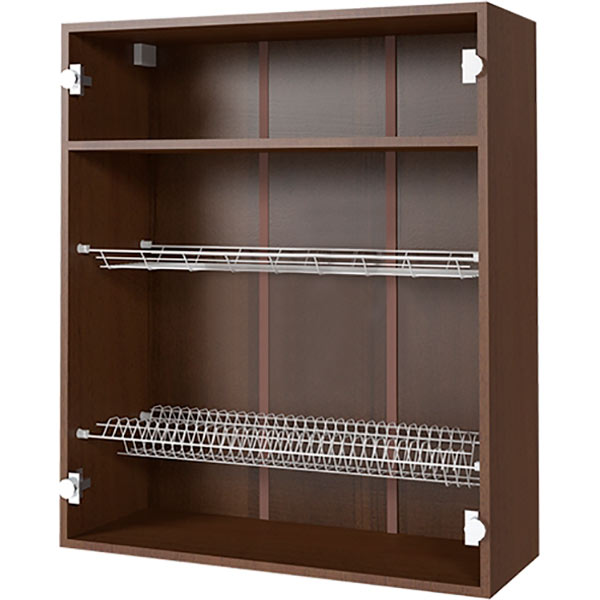 Шкаф верхний сушка Грейд 80x92 орех