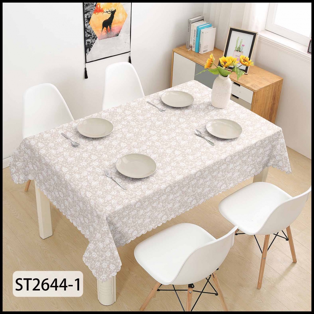 Скатерть STS2644-1 137x200 см серый Dariana