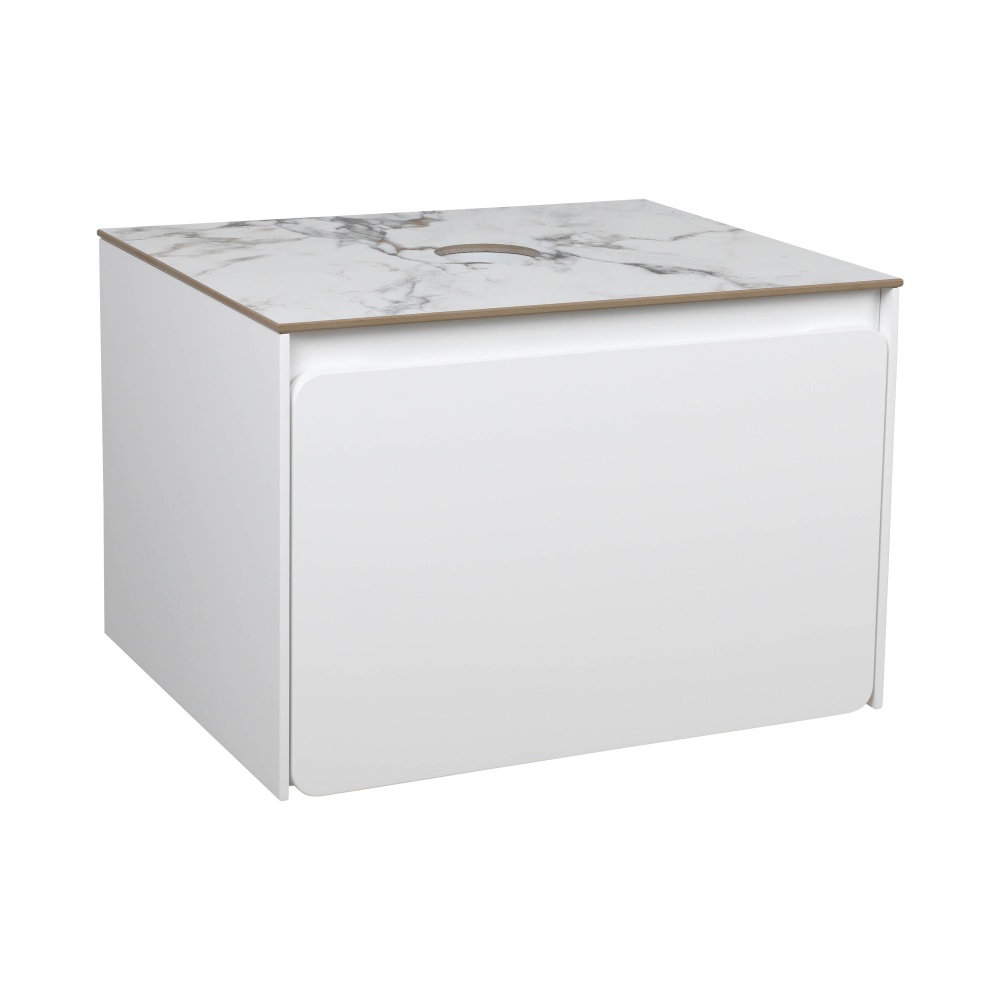 Тумба подвесная Aqua Rodos KIOTO (белый мат)