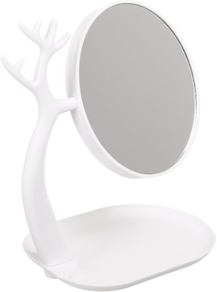 Дзеркало косметичне 28х22х16 см білий 