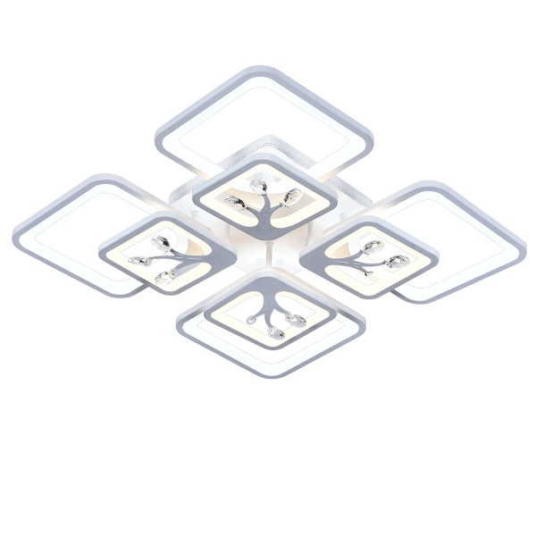 Люстра светодиодная Victoria Lighting с пультом д/у 148 Вт белый Plum/PL8 