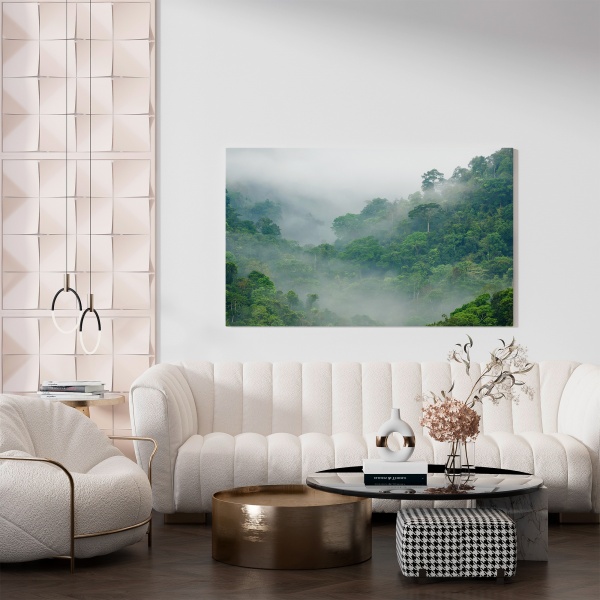 Картина на холсте Лес в тумане 110x70 см WS Holst 14082227,2 