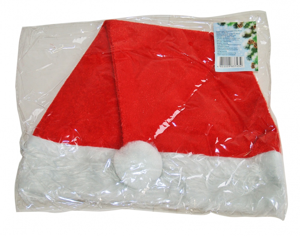 Шапка Китай новорічний святковий 28х37 см SYM-062042