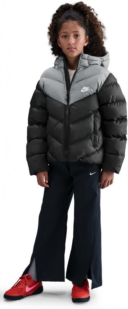 Пуховик дитячий зимовий Nike K NSW TF ADP Puffer Colorblock IB6164-010 р.S чорний