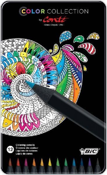 Карандаши цветные Conte 12 шт. BIC