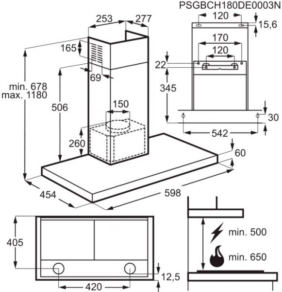 Витяжка Electrolux LFT766X