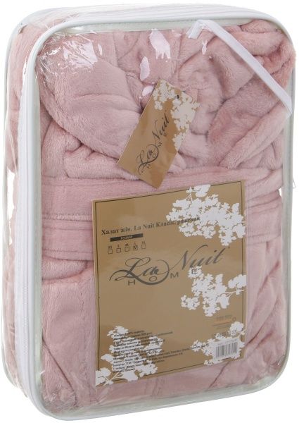 Халат домашний La Nuit Классик р. XL розовый 