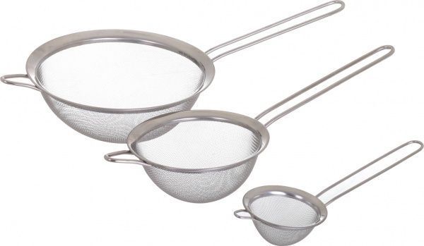 Набор сит з ручкою 3 шт. 8/14/20 см, нержавіюча сталь Flamberg