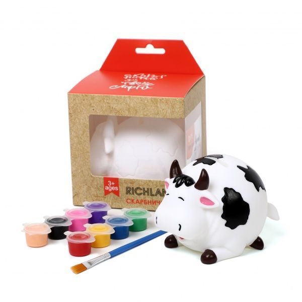 Набір для творчості скарбничка-розмальовка Корівка Річ-Ленд 