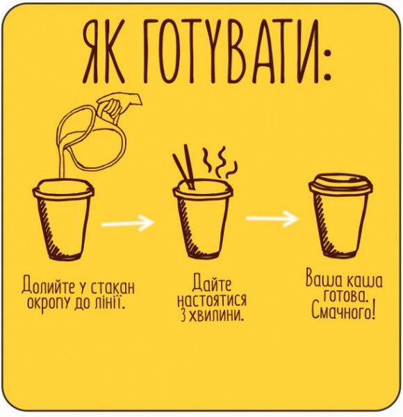 Каша гречана STREET KASHA з грибами 50 г стакан + ложечка (4820201770061) 