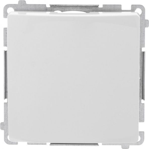 Вимикач одноклавішний Simon Basic без підсвітки 10 А 250В білий BMW1.01/11