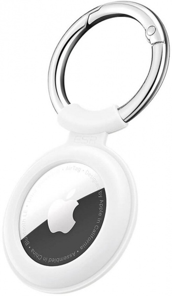 Чохол-брелок ESR Cloud Silicone Keychain Case для AirTag white — фото 1
