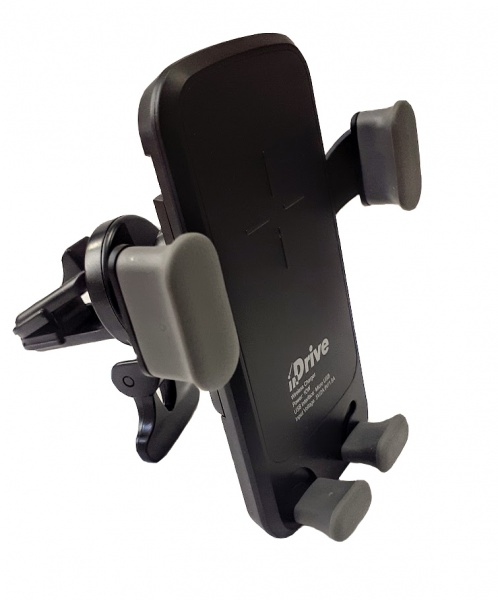 Тримач для мобільного телефона inDrive IDH-101 з зарядним пристроєм (9263) чорний