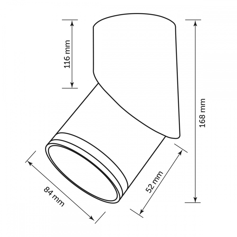 Светильник точечный LIGHT SET YAVIR LS MOV-84168 GX53 черный