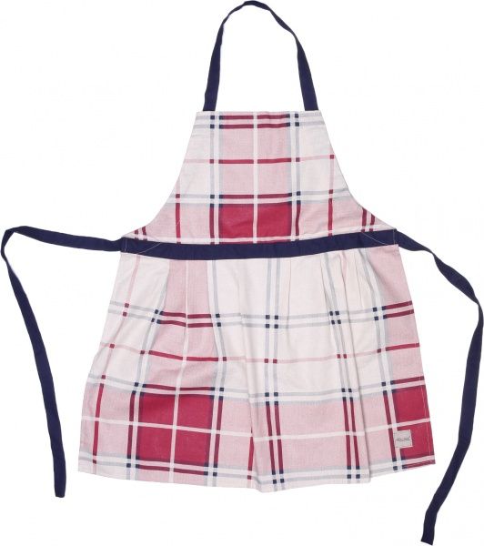 Фартук Шарлотта клетка бежево-красный La Nuit