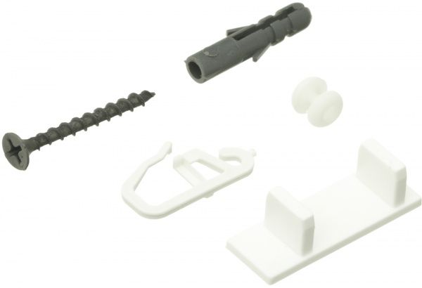 Комплект фурнітури ОМіС до стельового карнизу ОМ1 набірний 180 см білий 