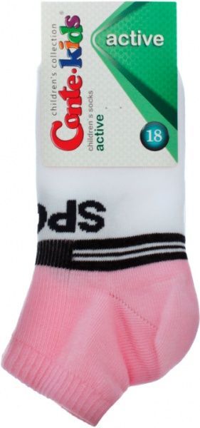 Носки детские Conte-Kids ACTIVE 311 13С-34СП р.18 белый светло-розовый 