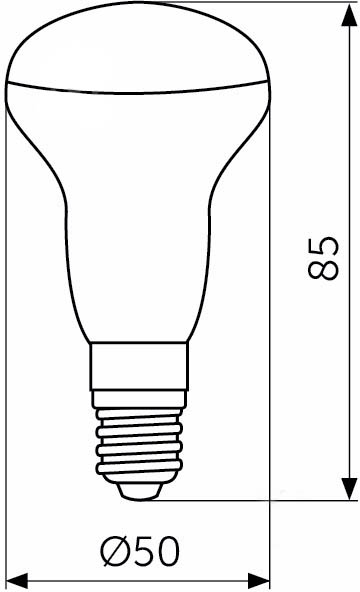 Лампа светодиодная Светкомплект 7 Вт R50 матовая E14 220 В 4500 К 
