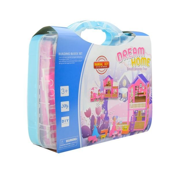 Игровой набор домик с куклой, аксессуарами в чемодане, в ассортименте SH369