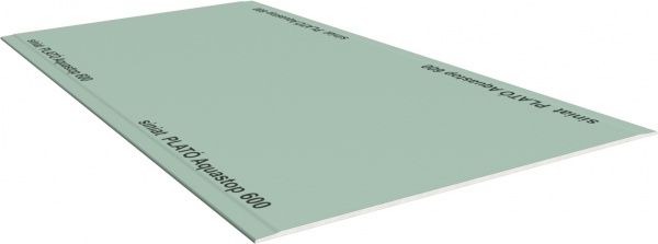 Гипсокартон влагостойкий Plato 1500x600x12,5 мм