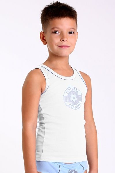 Майка детская для мальчика KOSTA Майка детская р.110 белый 