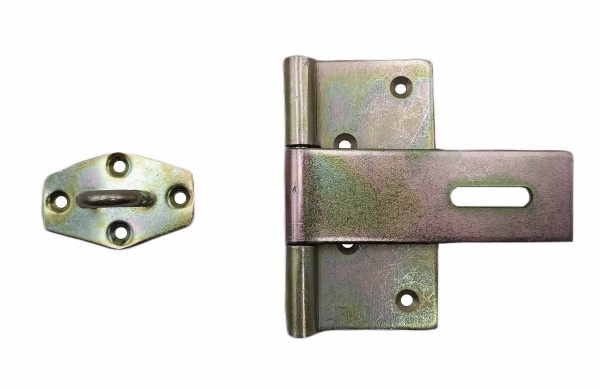 Петля Domax (ZZBR 150) накладная 100x50x2,5 мм желтый цинк универсальная