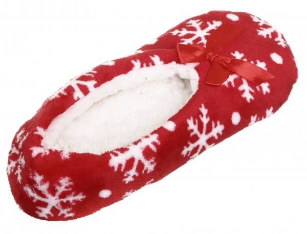 Обувь домашняя La Nuit снежинки р.36/37 красный 