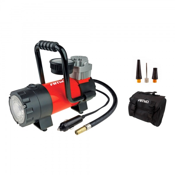 Компресор автомобільний AMiO 12V HQ LED ACOMP-06 (02180)