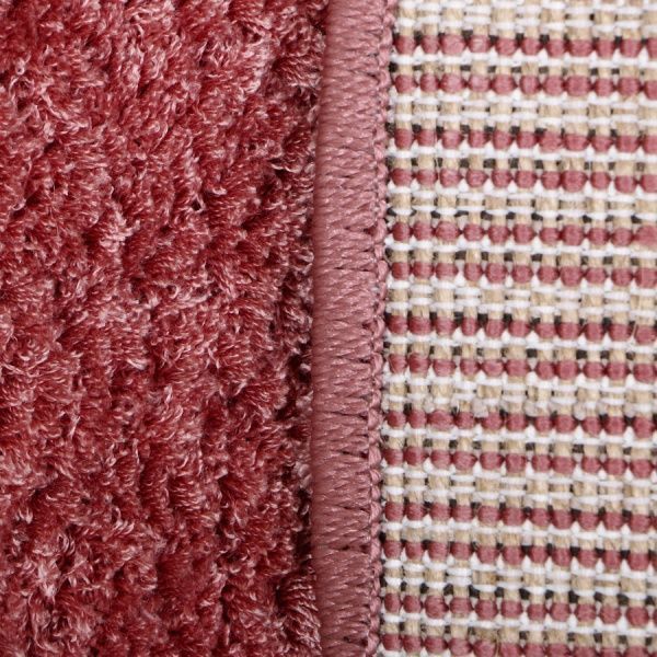 Килим Ozkaplan Karpet Gold Shassy О темно-рожевий 1,2x1,7 м