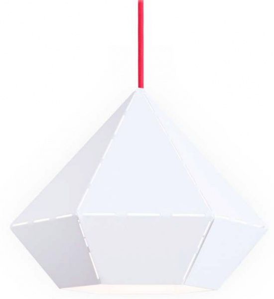 Підвіс Nowodvorski Diamond 1x60 Вт E27 білий із червоним 6342 