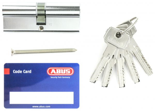 Цилиндр Abus D6 35x55 ключ-вороток 90 мм матовый никель