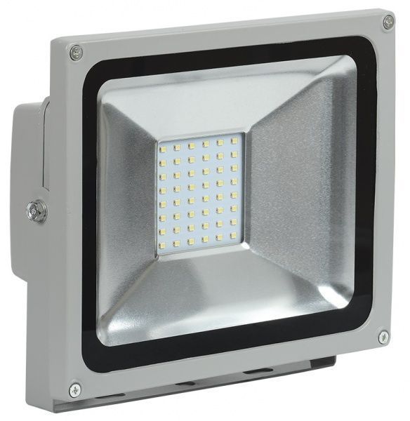 Прожектор IEK СДО 05-30 6500 K LED 30 Вт IP65 сірий 