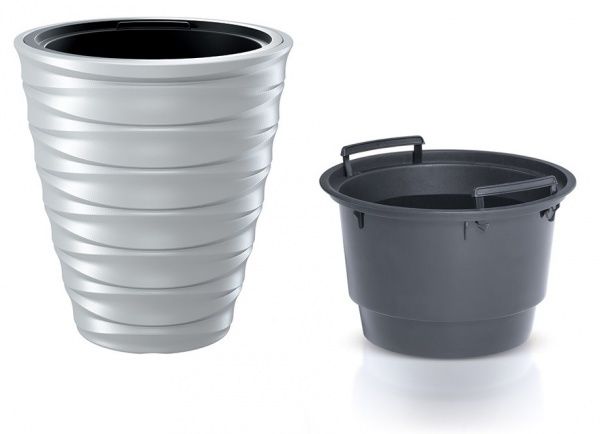 Горшок для цветов Prosperplast FREZE 400 мм круглый белый 